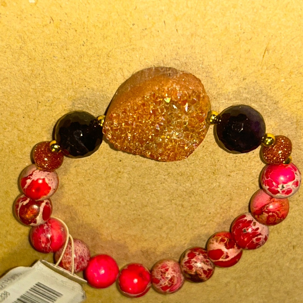 Barse bracelet Pink and gold new with tag